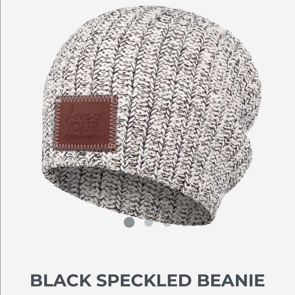 Love your Melon black speckled beanie